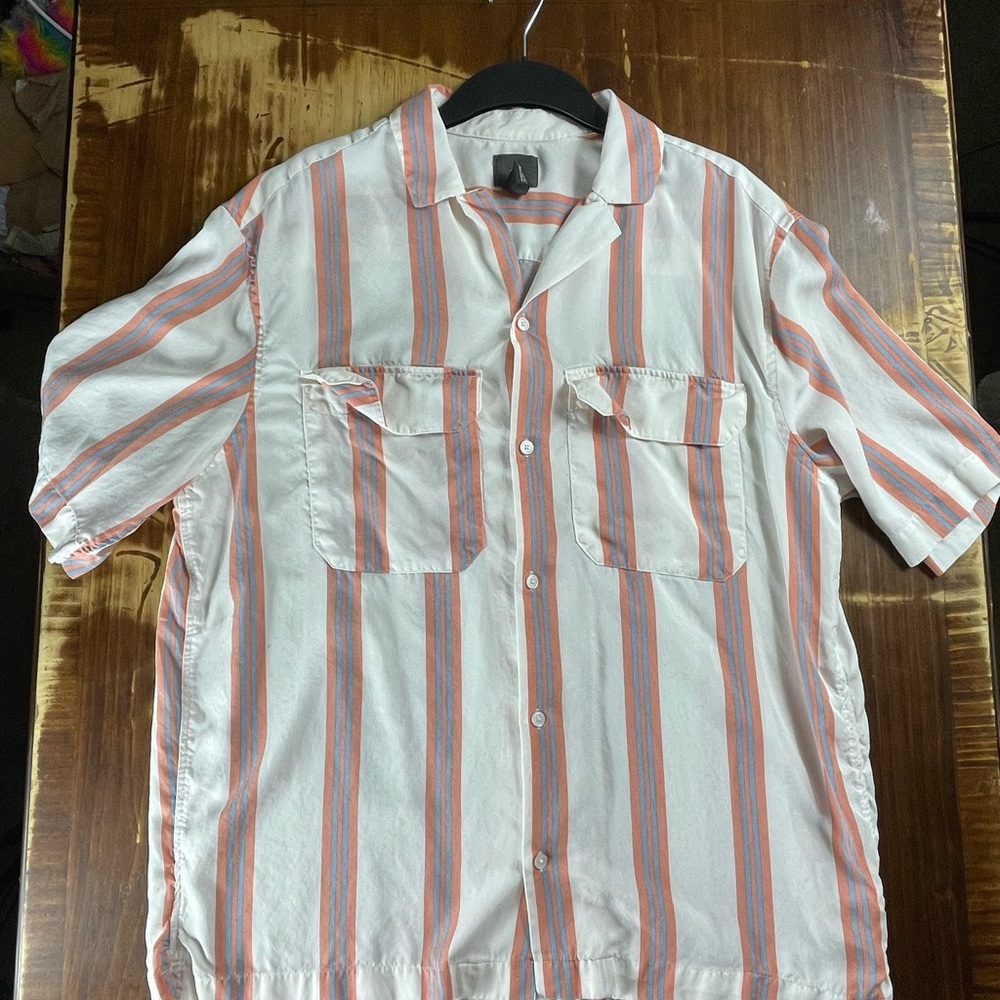 Mens short sleeve button up